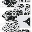 500 Assorted Black White Lace Paper Price Tags 1" x 1 ⅝" Merchandise Boutique