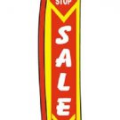 Stop Sale Wave Flag Sign Retail Advertising 134"" x 32"" Outdoor Polyester