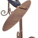 6 Bronze 8"" Shoe Stands Display Metal Retail Tilted Stay Ledge Shoes Heals