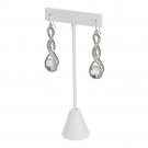 12 Earring White Faux Leather T-Bar Displays 2