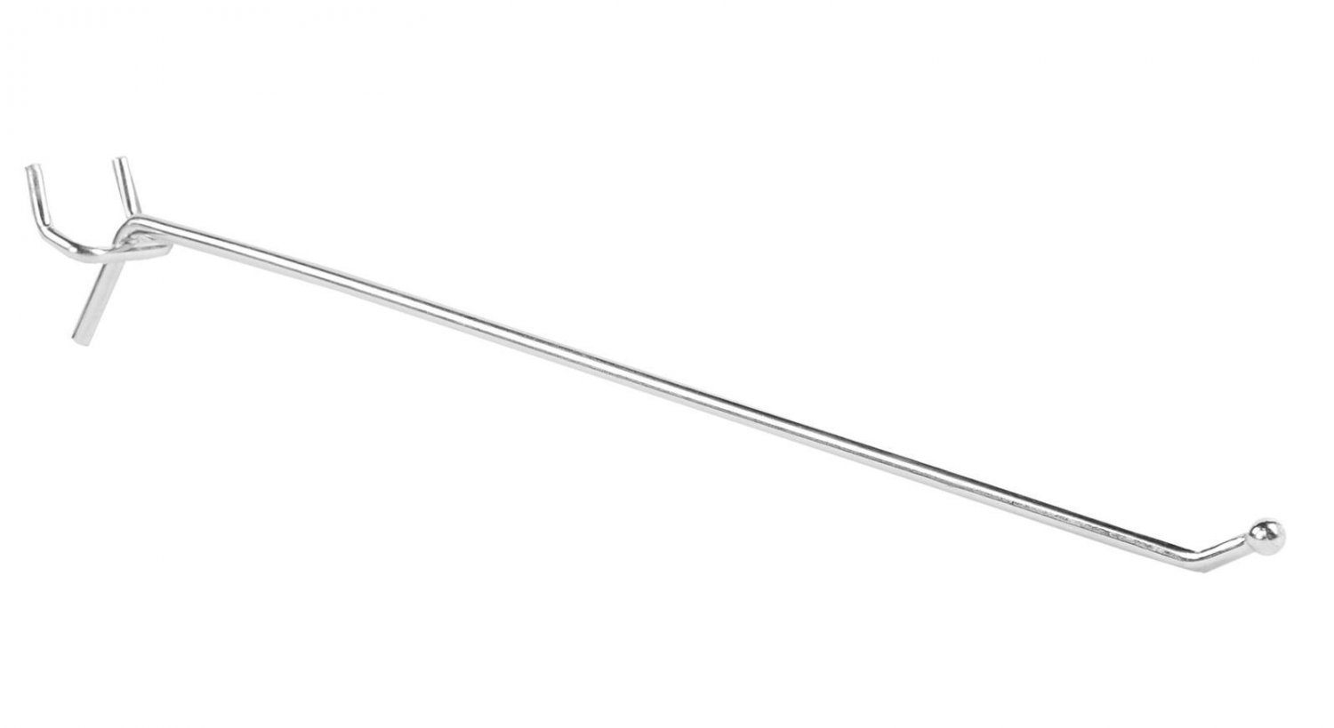 Peg Pegboard Hooks 10" Fits &acirc;��&acirc;�� or &Acirc;&frac14;&acirc;�� Hole Lot of 40 Pegs Chrome Panels Displays