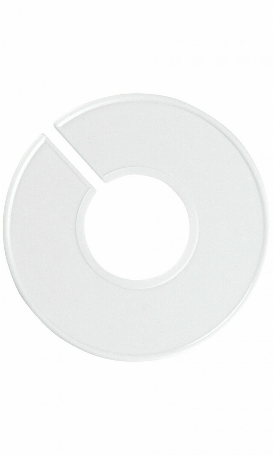 40 White Round Blank Size Dividers Plastic Hangrail 3 1/4"" Retail Clothing