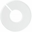 40 White Round Blank Size Dividers Plastic Hangrail 3 1/4"" Retail Clothing