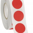 Self Adhesive Labels 3/4"" Dot Circle Stickers Red 1000 Labels 1 Roll Blank