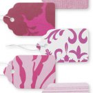 1500 Assorted Pink Paper Price Tags 1 1/16"" x 1 ? String Merchandise StrungTag