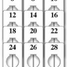 45 Rectangular Size 0 - 28 Divider Hangrail Variety Pack 5
