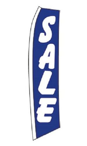 Flutter Wave Flag Sign Sale Retail Advertising 134"" x 32"" Outdoor Polyester