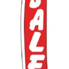Wave Flag Clearance Sale Sign Retail Advertising 134"" x 32"" Outdoor Polyester