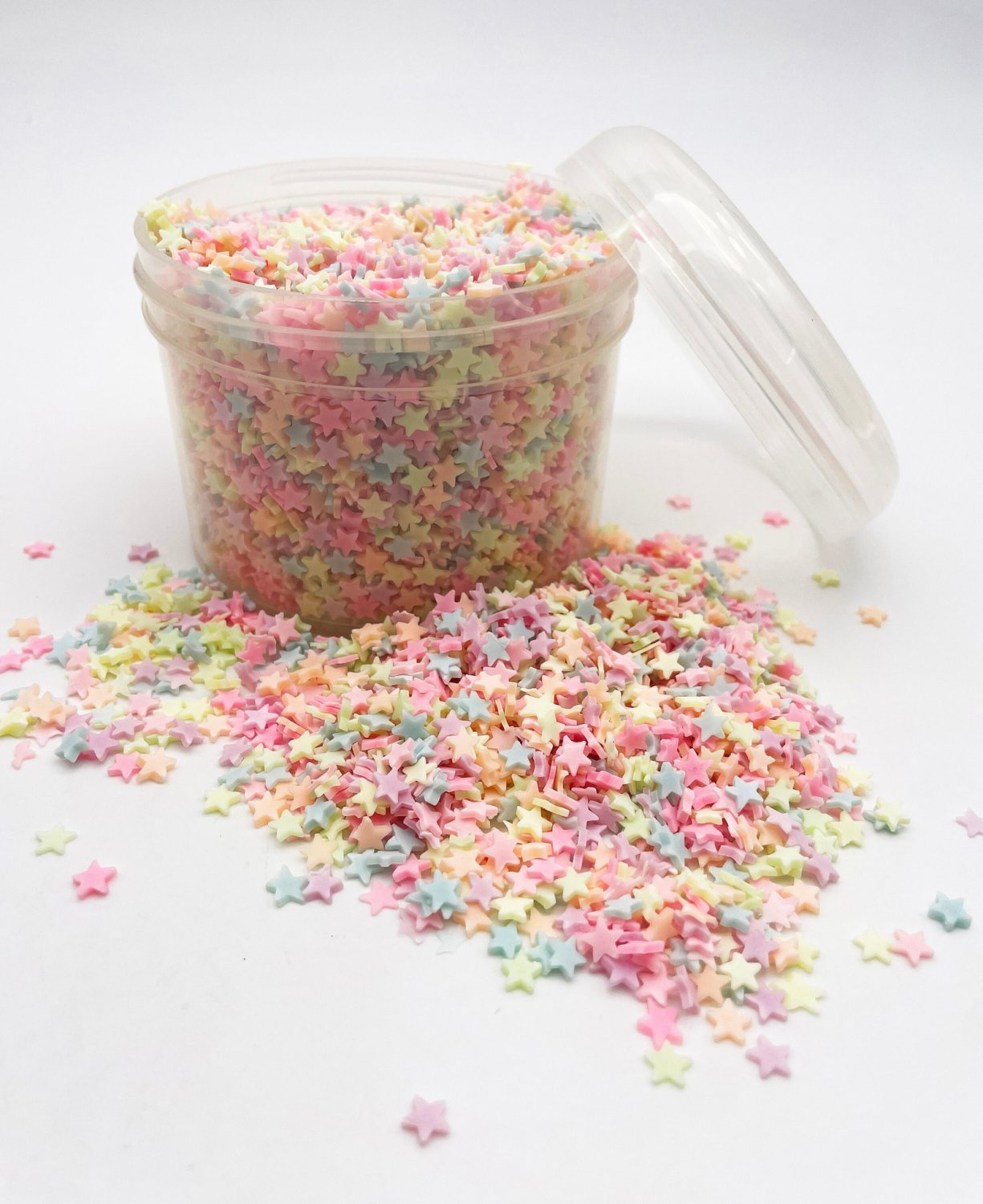 Bulk Glow In the Dark Sprinkles, 175-200g Star, Mouse, Heart or Sakura Flowers (Heart Sprinkles)