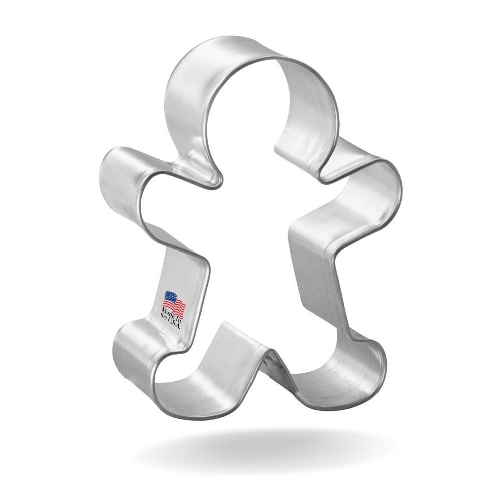 Gingerbread Boy 3.75'' Sturdy Tinplated Steel Cookie Cutter New