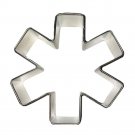 Asterisk Medical Symbol Sturdy Tinplated Steel Cookie Cutter 3'' NEW
