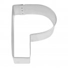 Alphabet Letter P Sturdy Tinplated Steel Cookie Cutter 3 Inch
