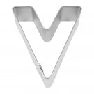 Alphabet Letter V Sturdy Tinplated Steel Cookie Cutter New !!