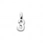 925 Sterling Silver Numbers Pendant Number Charm Tiny Number Personalized Pendant