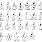 925 Sterling Silver Miniature A-Z Alphabet Letter Charm Tiny Letter