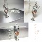 925 Sterling Silver Champagne Necklace Cubic Zirconia Valentine's Gift Celebration Necklace