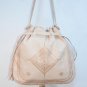Premium Leather Beige Bucket Bag
