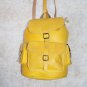 Yellow Premium Leather Backpack