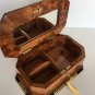 Makeup and Jewelry Wooden Box with Mirror-