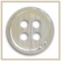 High Grade Natural (River) Mother of Pearl Shirt Buttons (15 Pcs) &Atilde;&cedil;11.0mm 4 Sewing Holes