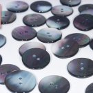 High Grade Mother of Pearl (Black Lip) Shirt Buttons (15 Pieces) ø11.0mm 2 Sewing Holes