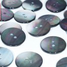 High Grade (Black Lip) Mother of Pearl Cardigan Buttons (8 Pcs) ø23.0mm 2 Sewing Holes