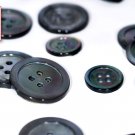 Set of 3 Large & 7 Small High Grade (Black Lip) Mother of Pearl Jacket Buttons 4 Sewing Holes