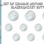 Set of 3 Large & 7 Small High Grade (River) Mother of Pearl Jacket Buttons 4 Sewing Holes