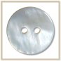 High Grade Natural (River) Mother of Pearl Cardigan Buttons (8 Pcs) ø23.0mm 2 Sewing Holes