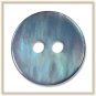 High Grade Blue/Grey (River) Mother of Pearl Shirt Buttons 15 Pcs) &Atilde;&cedil;12.0mm 2 Sewing Holes