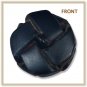 Set of 3 Lge 7 Sml Genuine Leather Shank Jacket Buttons (Dark Brown/Chocolate) LLB080-3L7S