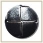 Set of Synthetic Imitation Leather Blazer Shank Buttons (3L/7S) Black S0022-C18