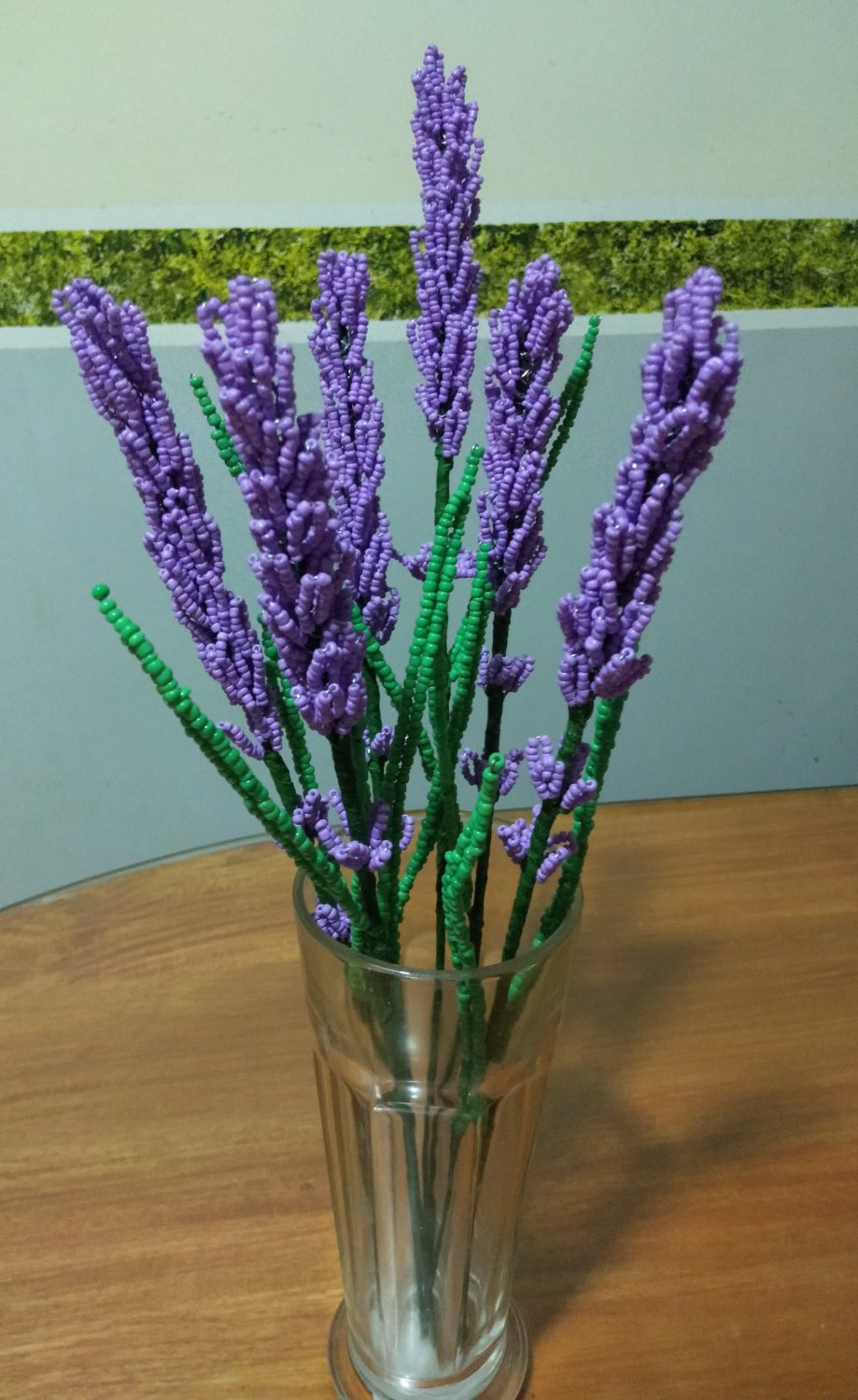 Lavender Flower made of beads