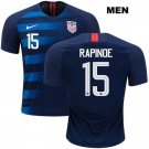 Megan Rapinoe 2018-2019 Men Away Navy no. 15 USWNT Vapor Match Soccer Uniforms Shirts Jersey