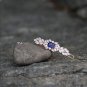 Sapphire Blue Wedding Bridal Hair Clip Barrette Swarovski Crystal CZ Clip Unique Gift