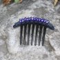 Crystal Sapphire Blue Hair Comb Beaded Hair Clip Bridal Headpiece handmade Beaded Hair accessories