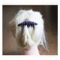 Crystal Sapphire Blue Hair Comb Beaded Hair Clip Bridal Headpiece handmade Beaded Hair accessories