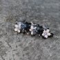 Handmade Black Flower Banana Hair Clip Barrette Floral Hair Hair Tie Medium size for girls