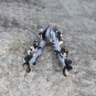Handmade Black Flower Banana Hair Clip Barrette Floral Hair Hair Tie Medium size for girls