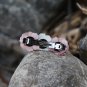 Handmade Satin Pink Flower Hair Clip Barrette Floral Hair Hair Tie Medium size for girls