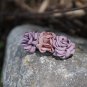 Handmade Satin Pink Flower Hair Clip Barrette Floral Hair Hair Tie Medium size for girls
