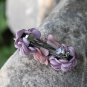 Handmade Satin Pink Flower Hair Clip Barrette Floral Hair Hair Tie Medium size for girls