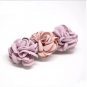 Handmade Satin Pink Flower Hair Clip Barrette Floral Hair Hair Tie Medium size for girls