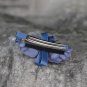 Handmade Satin Blue Rose Flower Hair Clip Barrette Floral Hair Hair Tie Medium size for girls