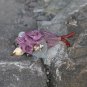 Handmade Pink Rose Flower Banana Hair Clip Barrette Floral Hair Hair Tie Medium size for girls