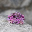 Small Purple Nature Handmade Flower Hair Clip Crystal Hair Claw Floral  Blossom FlowerJaw Clip
