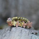Yellow Autumn Nature Handmade Flower Hair Clip Crystal Hair Claw Floral  Blossom FlowerJaw Clip