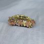 Yellow Autumn Nature Handmade Flower Hair Clip Crystal Hair Claw Floral Blossom FlowerJaw Clip