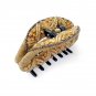 Handmade Yellow Crystal Hair Clip Jaw Hair Claw Floral Barrette Hair Pin Autumn Hair accessories