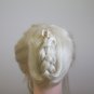 Marble White Small Crystal Hair Clip Jaw Hair Claw Barrette Hair Pin Minimal Hair accessories